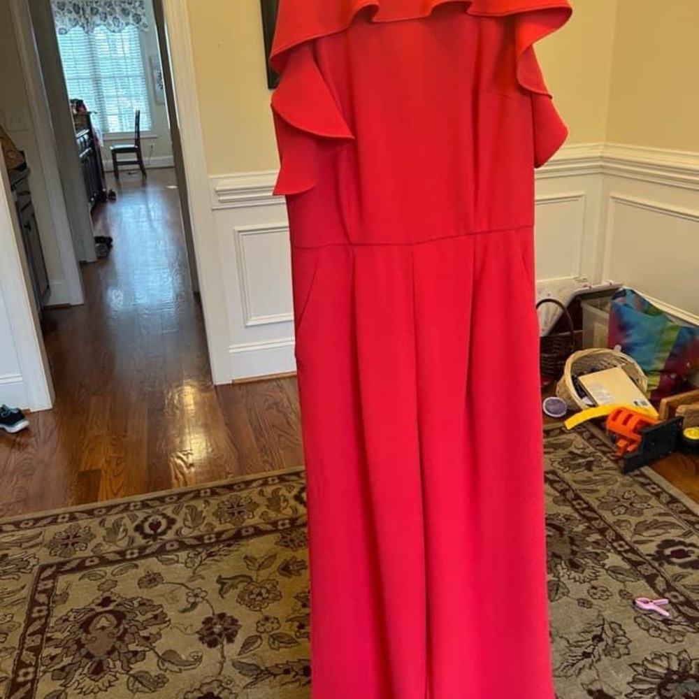 Red jumpsuit in great shape! A showstopper!